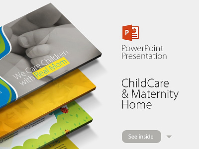 Child Care Maternity Home Powerpoint baby care child care design inspiration family home maternity new born powerpoint presentation