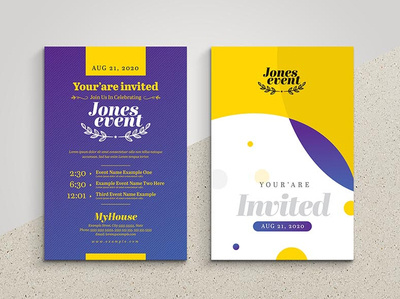 Invitation Postcard Template