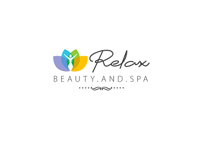 Relax | Beauty and Spa Logo beauty spa beauty logo colorful floral confort floral logo massage logo meditation relax spa logo travel