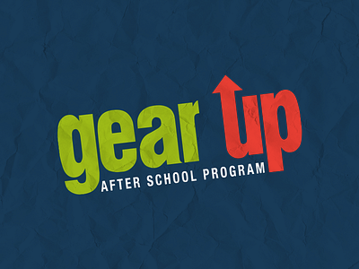 Gear Up After School Program after school program brand branding children identity kids logo school style guide