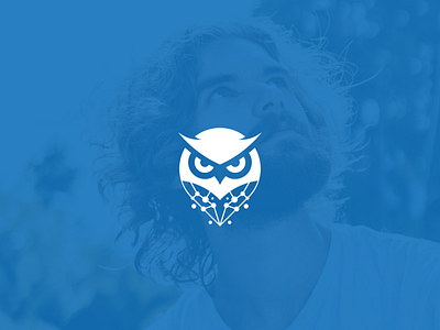 Modern owl logo design 99designs app branding design flat geometric icon illustration inspiration internet logo modern owl owl logo tech tech design vector
