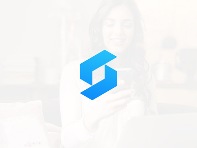 S logo concept 99designs app blue branding design flat geometric icon illustration inspiration internet logo modern simple tech tech design ui ux vector