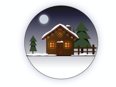 Merry Christmas🎅🏻✨ 2d art ai christmas house illustration night snow vector winter