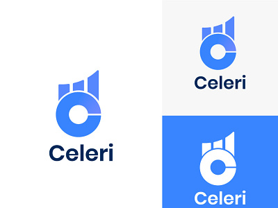 Celeri branding growth iconic logo identity logo logo design stock market logo trading logo vector
