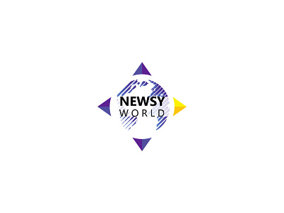 NewsyWorld branding iconic logo logo logo design logodesign news news logo symbolic logo vector