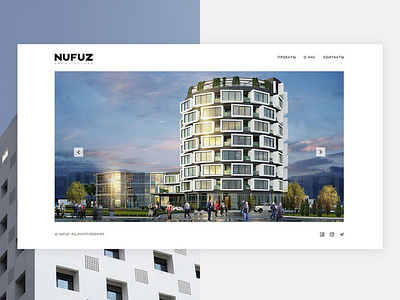 Architectural bureau website ui uidesign uiux web design website