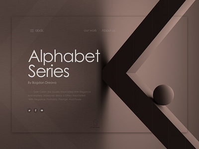 Alphabet series landing page