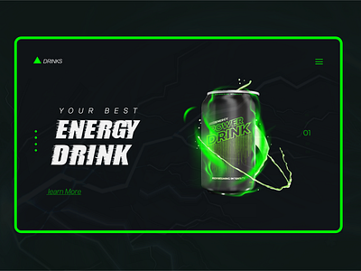 Energy drink (landing page)