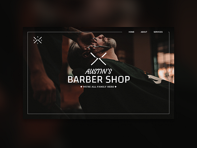 Barber Shop UI app art brand branding design icon icons illustration illustrator lettering logo minimal sketch type typography ui ux vector web website