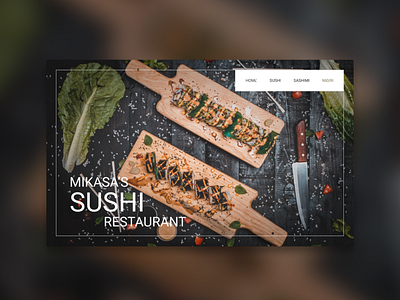 Sushi UI app art brand branding design flat icon icons illustration illustrator lettering logo minimal type typography ui ux vector web website