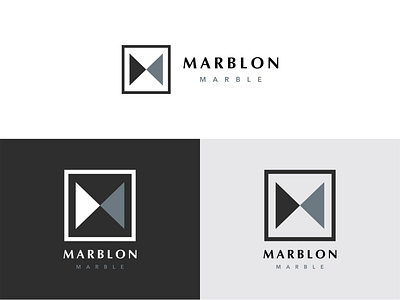 "MARBLON" LOGO brand identity branding creative flat icon lettering logo logo 2020 marble marblelogo marblon minimal mlogo new logo