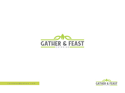 logo design for "Gather & Feast Catering"