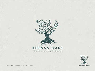 Logo "kernan oaks" brand identity branding creative flat icon logo logo 2020 minimal typography vector