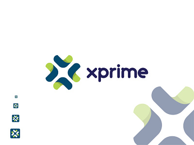 "Xprime" logo design creative flat icon lettering logo minimal new logo web logo x mark xlogo xprime