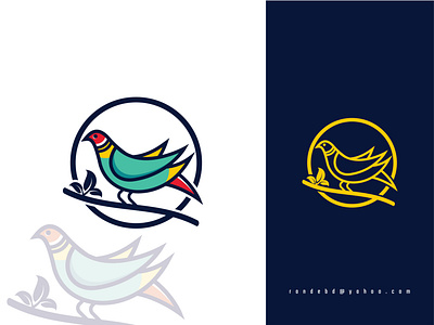 "Bird" logo bird icon bird logo branding colorful logo creative design flat icon logo logo 2020 minimal new logo vector