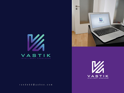 Vastik logo ai logo branding creative flat it logo lettering logo minimal software logo technology logo v letter logo v logo