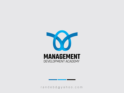 "MANAGEMENT Development Academy" logo abstract logo creative flat icon lettering logo logo 2020 m logo minimal new logo