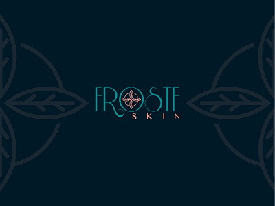 "Froste_skin" logo beauty logo beauty product cosmetic logo creative flat logo minimal skincare logo