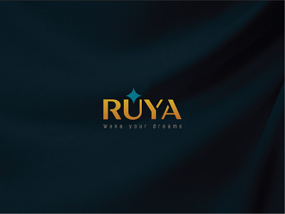 "RUYA" logo design. creative fashion flat jewelry logo logo minimal ruya logo ruya logo