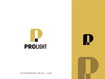 "Pro light" logo creative flat l logo light logo logo minimal p letter logo plogo