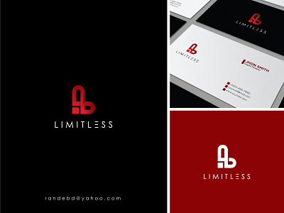 "Limitless" logo creative flat l letter logo logo logotype minimal new logo