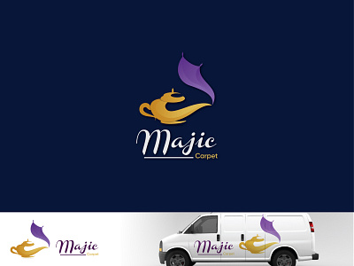"Majic_carpet" logo cab service car logo creative logo majic logo new logo taxi booking app taxi logo