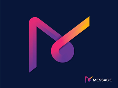 "message" logo colorful colorful logo design m letter logo m logo