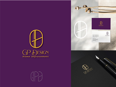 "GP Design" logo elegant logo gpd logo gpd logo interior interior design logo interior logo