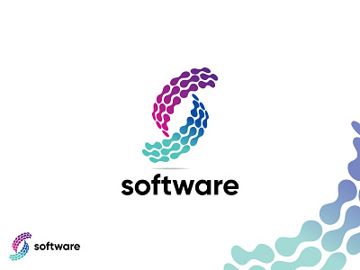 "software" logo colorful logo creative icon it logo logo modern logo s logo s logo mark software logo symbol tech logo web logo