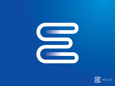 New logo easin ali e letter e letter logo e logo flat logo minimal