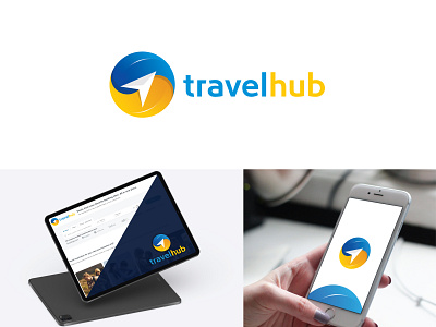 "travelhub" logo creative fly logo logo travel travel logo travel website logo