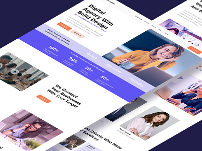 Digital Agency landing page landing page ui web design