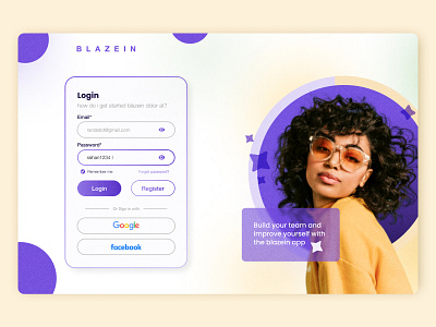 login page design