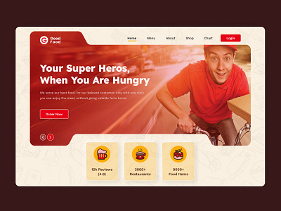 food delivery website hedar food food delivery website header ui web design