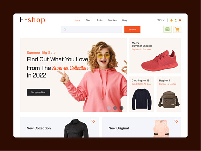 e-commerce header design case study ecommerce ui web design