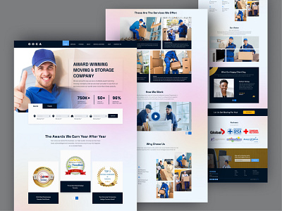 landing page for moving company landing page moving company moving landing page ui web design