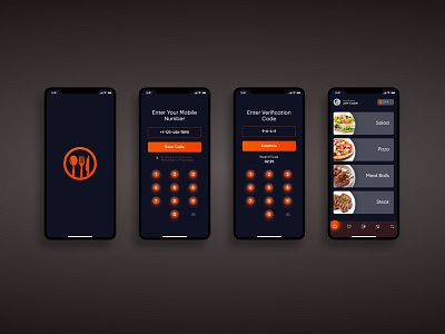 Restaurant app screen design app screen mobile app restaurant restaurant app task flow ui