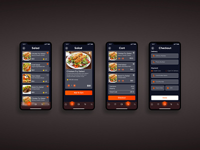 restaurant app checkout screen