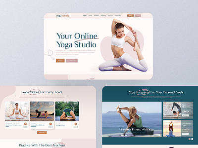 Yoga landing page design fitness fitness website landingpage ui ui design website design yoga