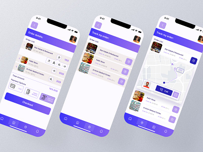 "Get first" hyperlocal app UI design