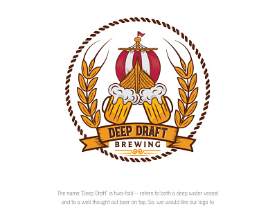 DEEP DRAFT branding design flat icon illustration illustrator logo minimal vector