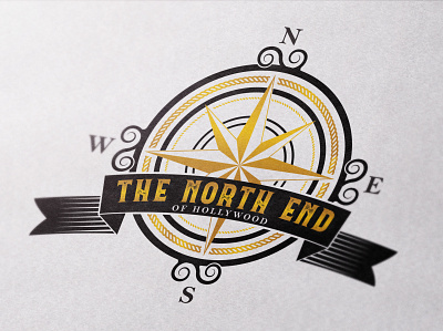 THE NORTH END branding design flat icon illustration illustrator logo minimal vector