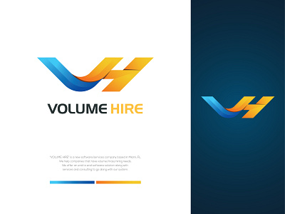 "volume hire" logo best best logo brand identity branding design flat icon illustration illustrator lettering logo logo 2020 logodesign logotype design minimal new logo proffesional ui design vector web logo