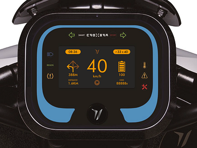 CROXERA, Electric Scooter, Dashboard RE-Design