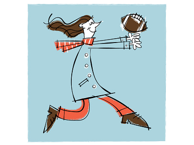 Autumn Football autumn cartoon character cartoon illustration football illustraion illustration art