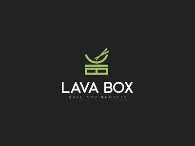 Lava Box branding cafe chinese food logo noodles packaging restaurant