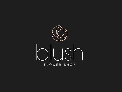 Blush flower shop branding design flower logo packagedesign stationery tulip