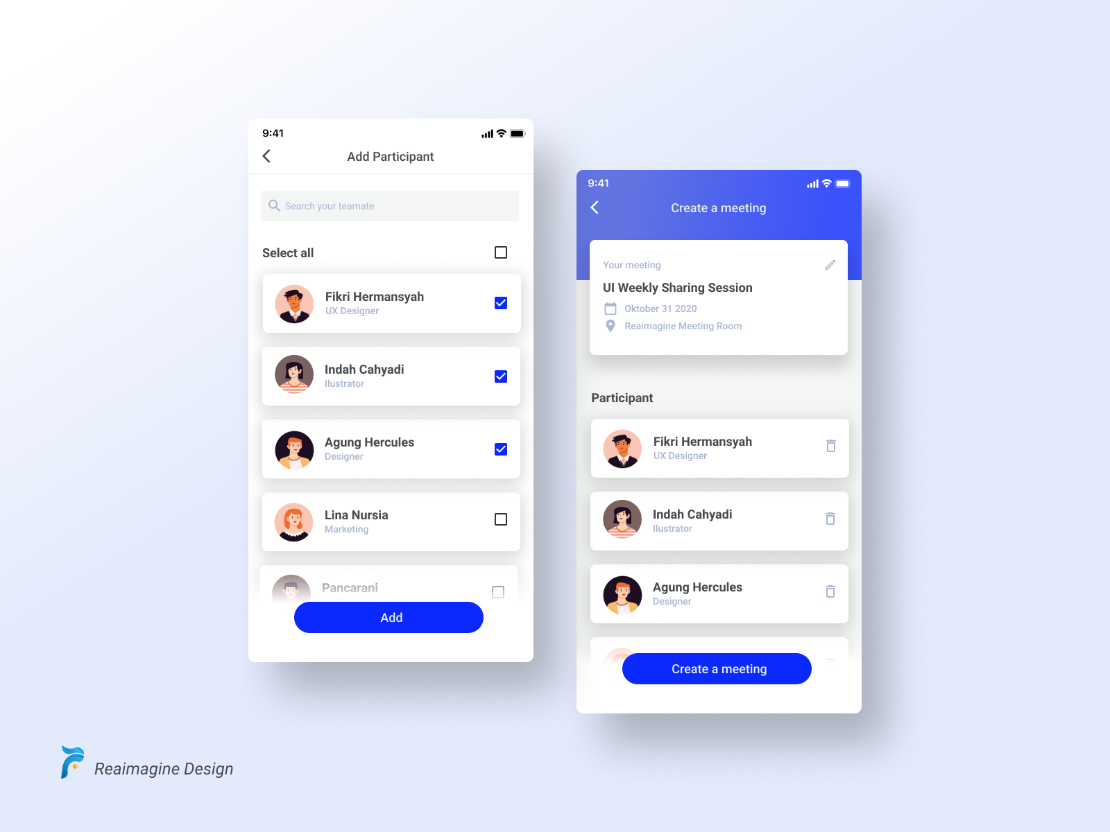 Meeting App UI/UX Design by Nur Ikhwanudin on Dribbble