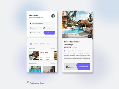 Home Stay Booking App UI/UX Design booking app homestay app product design ui uiux ux