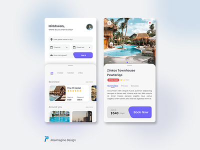 Home Stay Booking App UI/UX Design